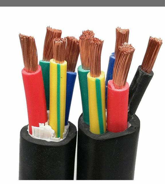 Flexible Multi-conductor Cable RVV 2-core 1mm/1.5mm Black Copper Core PVC Insulated Overhead Power Cable LED Lighting
