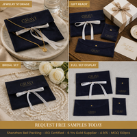 Pochette enveloppe de luxe en velours recyclable pour vêtements, portefeuilles, emballages de produits capillaires, sac cadeau anti-poussière en suède avec logo personnalisé imprimé