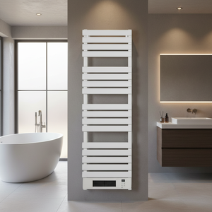 Sèche-serviettes intelligent 2-en-1 2200W et radiateur PTC, avec Wi-Fi, thermostat et minuterie hebdomadaire, chauffe-serviettes pour salle de bain - Product Image 1