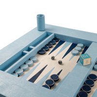 Jeu de backgammon en cuir de haute qualité, construction robuste en MDF, parfait pour les divertissements à domicile, les réunions de famille ou la vente en gros
