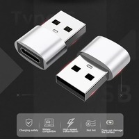 Adaptateur USB 2.0 vers Type C, convertisseur de chargeur USB C femelle vers USB A mâle pour ordinateur portable, compatible avec iPhone iPad