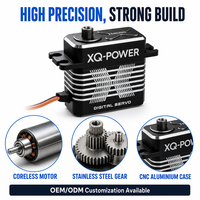 Servomoteur de voiture RC 1/12 XQ-S8020D 20kg sans noyau numérique haute tension haute précision étanche avec engrenage en acier inoxydable 8.4V