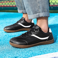 Chaussures de sport pour hommes à bout large, en microfibre, légères, respirantes et confortables, avec logo personnalisé