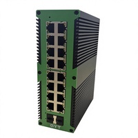 Nuevo y Original Switch PoE Industrial Gestionado Gigabit, 16 Puertos PoE, 2 Ranuras SFP para Fibra Óptica, Switch de Grado Industrial con Gestión