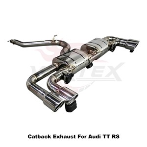 Escape de alto rendimiento Vortex de acero inoxidable con válvula electrónica para Audi TTS TT 8S 2.0T 2014-2024 - Product Image 2
