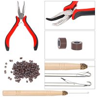 Kit de cheveux à paillettes pour femmes et filles pour Noël Halloween Cosplay Parties 47 pouces Tinsel 3600 Brins Tissage Crochet PetTinsel