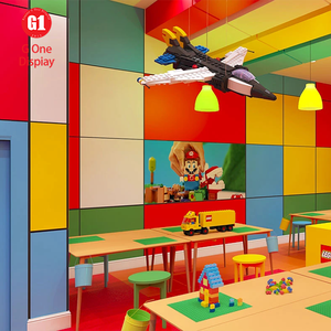 Juego de Mesa y Sillas Montessori de MDF y Metal con Iluminación LED para Centro Comercial o Cafetería - Product Image 2