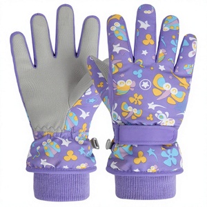 <b>Children</b> Winter Riding <b>Gloves</b> Touchscreen <b>Waterproof</b> Windproof Non Slip Silicone Fleece Lined Unisex Outdoor - Product Image 4