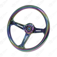 13.58 pouces 345mm Deep Dish Volant Creative Auto Universal Drifting Sport ABS Golden Silver Burning Blue Volant