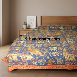 ผ้าคลุมเตียงสไตล์โบฮีเมียน Banjara อินเดียพิมพ์ลายคิงส์อินเดีย - Product Image 4