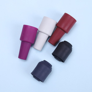Tapón de silicona para vino con cierre hermético, color rojo oscuro, reutilizable, para almacenamiento de vino - Product Image 4