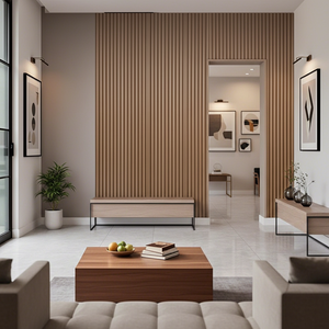 Art Wall Tv Wall <strong>Panels</strong> Design Interior Fluted Sheets Boards Pvc 3d Waterproof Indoor <strong>Bathroom</strong> <strong>Plastic</strong> Wall Siding <strong>Panel</strong> - Product Image 1