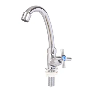 Nwe High Quality Deck Mounted Plastic Health Plastic Faucet Kitchen Sink Faucet Single Cold Water Faucet