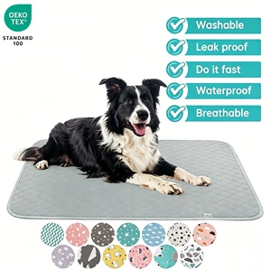 Protège-matelas absorbant 4 couches pour animaux de compagnie, lavable et imperméable, pour l'incontinence des enfants et des animaux - Product Image 1