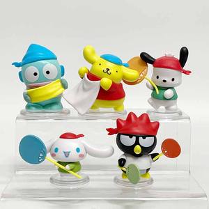 Kulomi all'ingrosso di alta qualità Sanrioed cartone animato simpatico pinguino Pochacco prendiamo una <span class=keywords><strong>serie</strong></span> di Sauna <span class=keywords><strong>figure</strong></span> d'azione giocattolo alla moda - Product Image 5