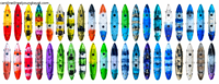 Canot/Kayak pour jeunes en vente en gros, jeux aquatiques, bateau à rames en plastique dur, tandem 2 personnes, kayak de pêche avec accessoires