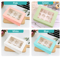 Direkt vom Hersteller OEM ODM Faltbare Papier-Tuck-End-Box Recycelbare Weiße Karton-Cupcake-Muffin-Box Lebensmittel-Bäckerei-Verpackung