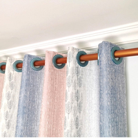 Œillets transparents pour rideau, 1 pièce, dur et de bonne qualité, faciles à ouvrir, silencieux, œillets transparents