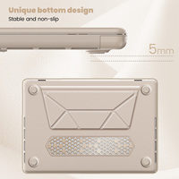 Housse de béquille en PU pour ordinateur portable noir gris rose or pour Mac Book Air 13 2018/2020 Fit modèle A2337 M1 A2179 A1932