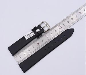 Accesorios de <span class=keywords><strong>reloj</strong></span>, correa de cuero fino de cuero genuino, tejido liso, superficie lisa, correa de hebilla de aguja, <span class=keywords><strong>pulsera</strong></span> Unisex - Product Image 5