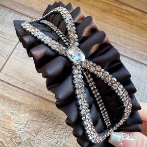 कोरियन फैशन महिला गैर-पर्ची सैटिन ने बड़े धनुष और गैंडा चिक हेडबैंड के साथ - Product Image 3