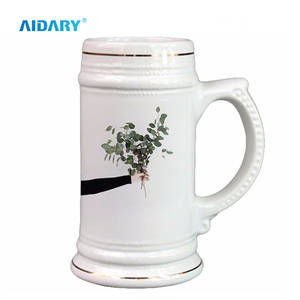 Nhà sản xuất bán buôn cao cấp 22oz thăng hoa gốm bia <span class=keywords><strong>Mug</strong></span> với Vàng <span class=keywords><strong>Side</strong></span> giọng-Bền thực phẩm cấp gốm <span class=keywords><strong>Mug</strong></span> - Product Image 3
