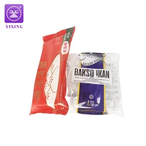 Yixing Packaging Frozen Seafood Back Side Sealing Bag Dim Sum Vacuum Frozen Packaging Pouch