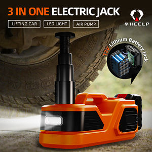 Многофункциональный электрический гидравлический домкрат 4-в-1 с двумя цилиндрами, 45 л/мин, 36 см, 12 В, 5 тонн, с LED-подсветкой и ударным гайковертом для подъема автомобилей - Product Image 3