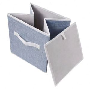 Foldable Fabric Storage <b>Bins</b> Eco Household High Quality Chest Cubes Organizer with Handle - Product Image 2