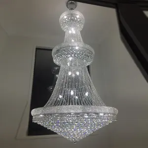 Large Custom Hotel Foyer Luxury French Empire Crystal Chandelier