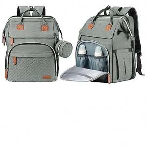 Bolsa de Pañales Personalizada OEM/ODM con Cuna, Mochila de Poliéster con Cambiador, Venta al por Mayor - Product Image 1