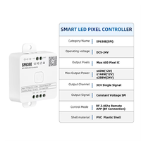 Contrôleur LED RGB SPI SP638E DC 5-24V 600 pixels pour bande lumineuse Dream Color, variateur intelligent Bluetooth musical 2.4G, télécommande RB3, panneau RC3