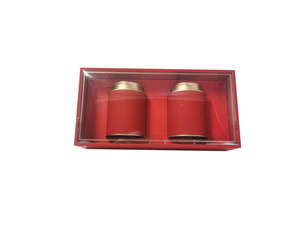 Mới Tùy Chỉnh Thiết Kế Quà Tặng Hộp Trà Ống Bộ Các Tông Màu Đỏ Lon Bộ Trà Xi Lanh Bao Bì Giấy Canister - Product Image 4