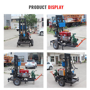 水井用小型掘削リグ産業用油圧水井深さディーゼルエンジンポータブル100m 200m - Product Image 4