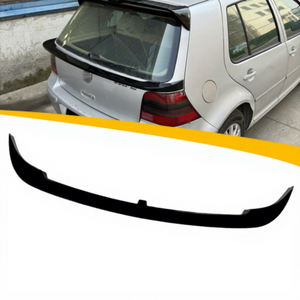 Accessoires de modification automobile HS, aileron arrière en plastique ABS imitation carbone pour Volkswagen VW <span class=keywords><strong>Golf</strong></span> <span class=keywords><strong>4</strong></span> MK4 1997-2003 - Product Image 1