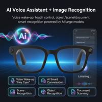 Lunettes de soleil intelligentes IA avec caméra 8MP, vidéo HD 1200P, traduction en temps réel, commande vocale, audio à oreille ouverte, ENC, OEM, ODM, vente en gros