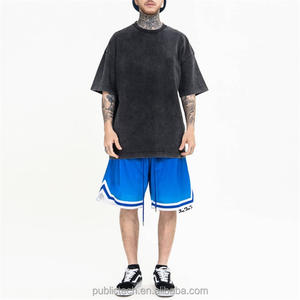 Sifot OEM al por mayor negro 100% algodón gráfico personalizado Dtg impresión Logo Oversized Vintage lavado camiseta para hombres - Product Image 3