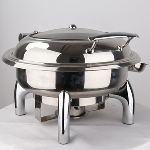 Mới Được Thiết Kế Gương Đánh Bóng Sang Trọng Tròn Hình Bầu Dục Chafing Món Ăn - Product Image 1