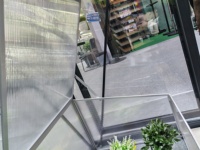 Mini Serres Double Portes 107*55*40 cm Petite Taille Transparent & Blanc PC Board Garden Seeding Boxes Vegetable Herbs Plant