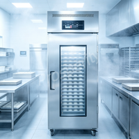 Armoire de fermentation réfrigérée à 36 plateaux, porte simple, avec contrôle numérique pour boulangerie