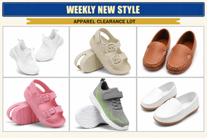 Lote Mixto Aleatorio al por Mayor de Zapatos para Niños y Niñas: Zapatillas Sin Cordones, Sandalias, Mocasines, Zapatos de Lona y Tenis - Suministro a Granel - Product Image 4