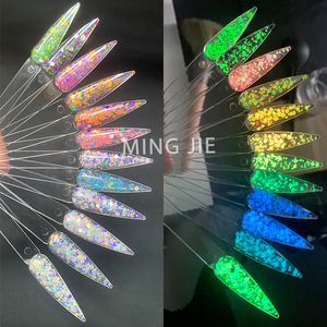 Nail Art Luminous <strong>Glitter</strong> Mix Bulk Eye Face <strong>Blue</strong> Glow in Dark Chunky <strong>Glitters</strong> for Tumbler Arts and Resin Crafts - Product Image 6