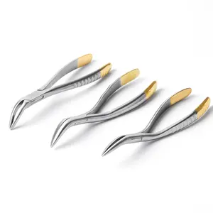 Complete Models Tooth Extraction Forceps Curved Maxillary Mandibular Dental Residual Root Plier