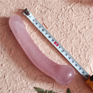 Masajeadores de Cristal de Cuarzo Rosa de Alta Calidad, Dildo de Cristal Curativo de 18 cm - Product Image 3