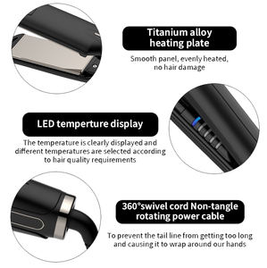 Redresseur de cheveux sur mesure <span class=keywords><strong>plancha</strong></span> cabello 450 Degrés professionnel nano Titanium Lisseur Fers Plats 3 Pouces <span class=keywords><strong>Longue</strong></span> - Product Image 3