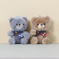Gantungan Kunci Boneka Beruang Mini Lucu Grosir, Boneka Teddy Bear Kartun Kustom, Mainan Boneka Lembut, Hewan Boneka Isi untuk Hadiah Promosi
