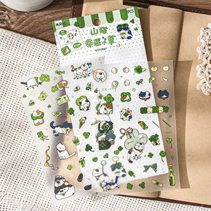 2 hojas/paquete de pegatinas de hoja serie Lynx lindo <span class=keywords><strong>lince</strong></span> pegatina cuaderno decoración Collage materiales DIY - Product Image 4