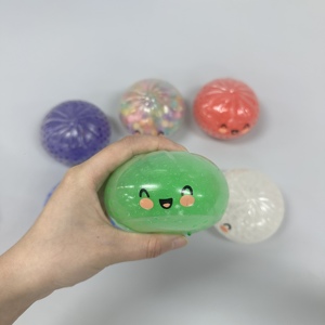 Jouets Squishy Doux et Lavables en Forme de Boulettes pour Enfants, Jouet Anti-Stress à Presser, Jouet Sensoriel Mignon pour Soulager l'Anxiété - Product Image 1