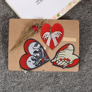 New Design Iron on Punk Style Girl Power love Heart Patch for Clothing Bag Decoration - Product Image 4