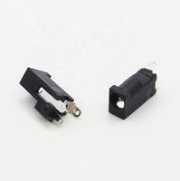 Mini prise d'alimentation horizontale femelle 3 broches 1,3 mm CC, connecteur d'alimentation pour mixeur haute vitesse, contact en laiton plaqué Ag, boîtier en nylon